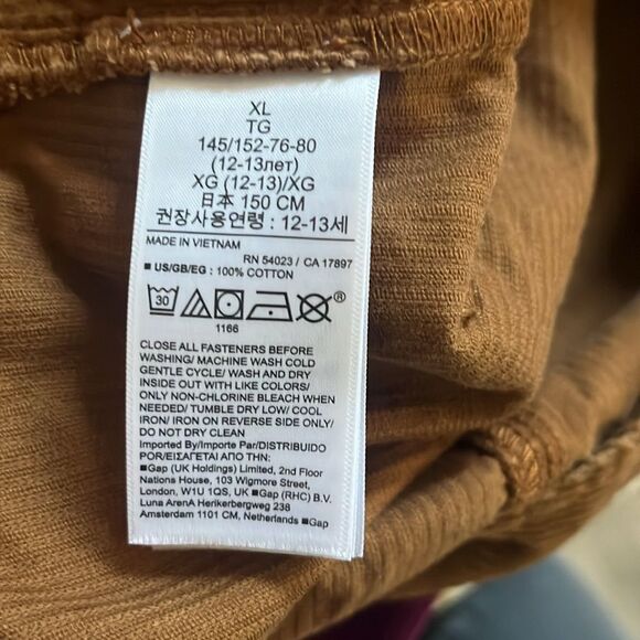 New With Tags Gap Kids Girls Brown Coduroy Skirt all Size XL - Picture 6 of 7